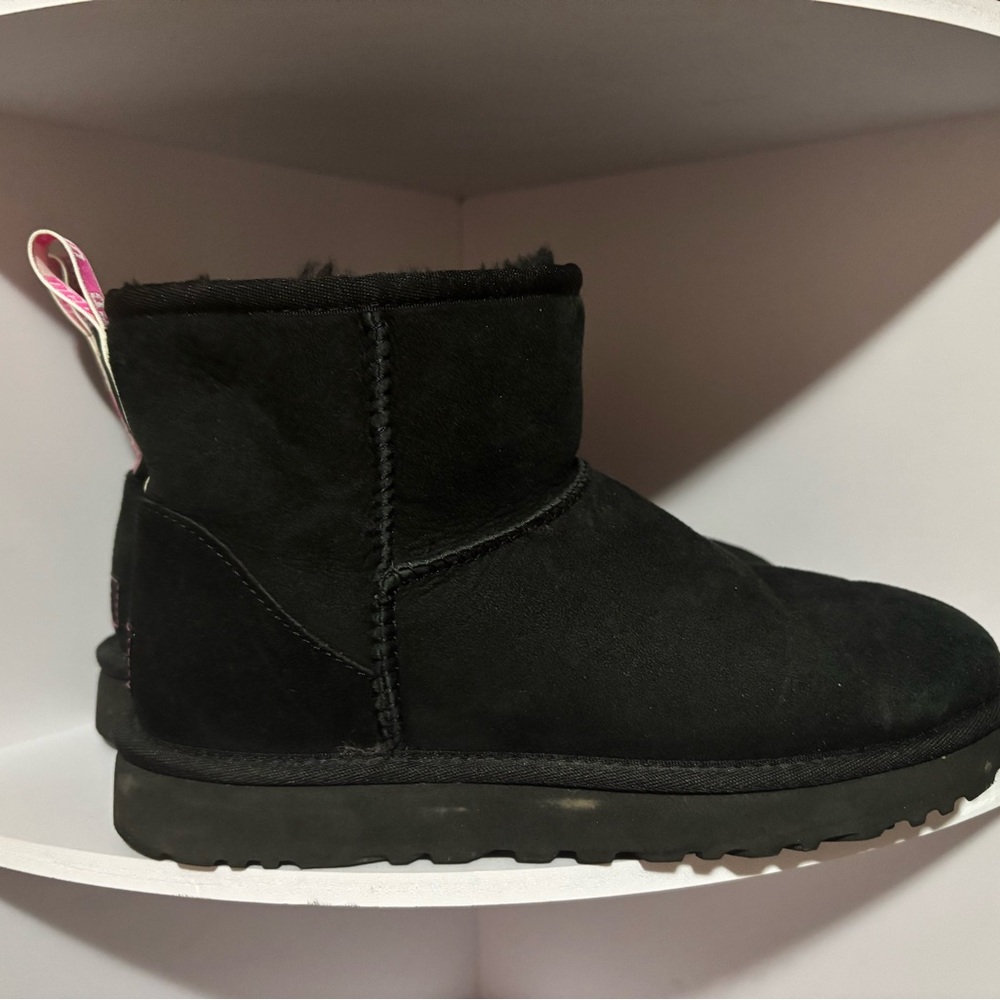 UGG Black and Pink Ankle Boots